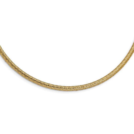 14k Yellow Gold Stretch Mesh Necklace - 17.5 in. 14k Yellow Gold Stretch Mesh Necklace - 17.5 in.