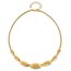 14K Yellow Gold Textured Fancy Plus Necklace - 18 in.