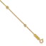 14K Yellow Gold Tiny Puffed Circles 6-Station Bracelet - 7.25 in.