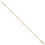 14K Yellow Gold Tiny Puffed Circles 6-Station Bracelet - 7.25 in.