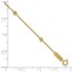 14K Yellow Gold Tiny Puffed Circles 6-Station Bracelet - 7.25 in.