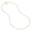 14K Yellow Gold Turquoise Enamel Double Curb Chain - 18 in.