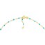 14K Yellow Gold Turquoise Enamel Double Curb Chain - 18 in.