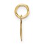 14K Yellow Gold Uppercase Letter A Initial Charm - 14.5 mm