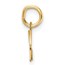 14K Yellow Gold Uppercase Letter H Initial Charm - 14.55 mm