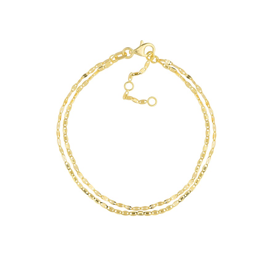 14K Yellow Gold Valentino Forzentina Chain Bracelet - 7.5 in.