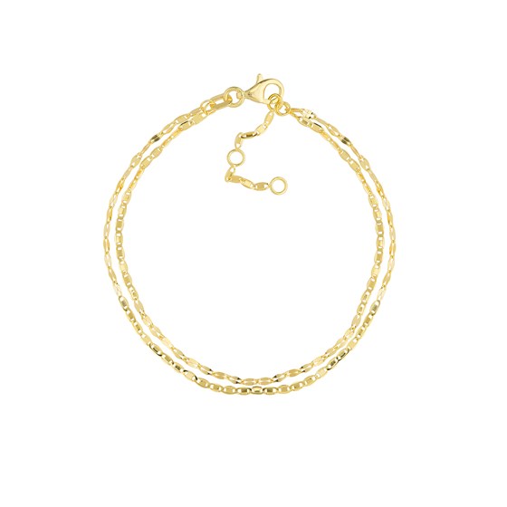 14K Yellow Gold Valentino Forzentina Chain Bracelet - 7.5 in. 14K Yellow Gold Valentino Forzentina Chain Bracelet - 7.5 in.