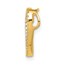 14K Yellow Gold Vintage Heart Chain Slide - 14 mm