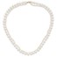 14K Yellow Gold White Pearl 18in 2-Str Necklace - 18 in.