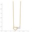 14k Yellow Gold & White Rhodium Heart Infinity Necklace