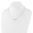 14K Yellow Gold Wings and Heart 17in Necklace - 17 in.