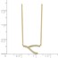 14k Yellow Gold Wishbone CZ Necklace - 20 in.