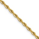 14K Yellow Goldy 2.5mm Semi-Solid Rope Chain - 16 in.