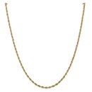 14k Yellow Goldy 2.8 mm Semi-Solid Rope Chain - 22 in.