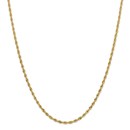 14k Yellow Goldy 3.0 mm Semi-Solid Rope Chain - 22 in.
