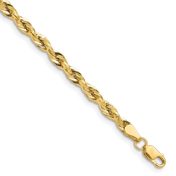 14K Yellow Goldy 3.5mm Semi-Solid Rope Chain - 20 in. 14K Yellow Goldy 3.5mm Semi-Solid Rope Chain - 20 in.