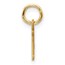 14K Yellow Goldy Cutout Letter I Initial Pendant - 15 mm