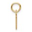 14K Yellow Goldy Cutout Letter J Initial Pendant - 15 mm