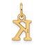 14K Yellow Goldy Cutout Letter K Initial Pendant - 15 mm