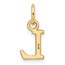 14K Yellow Goldy Cutout Letter L Initial Pendant - 15 mm