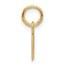14K Yellow Goldy Cutout Letter N Initial Pendant - 14 mm