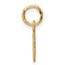 14K Yellow Goldy Cutout Letter O Initial Pendant - 15 mm