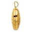 14K Yellow Goldy Heart Border 18mm Love you Heart Locket - 24 mm