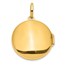14K Yellow & Rhodium 20mm Diamond Moon & Star Locket - 28.25 mm