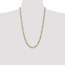 14K Yellow & Rhodium 6.5mm Figaro Chain - 26 in.
