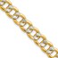 14K Yellow & Rhodium 7.75mm with Rhodium Pav‚ Curb Chain - 22 in.