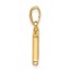 14K Yellow & Rhodium Diamond Letter H Initial Pendant - 18.5 mm