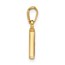 14K Yellow & Rhodium Diamond Letter I Initial Pendant - 18.5 mm