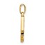 14K Yellow & Rhodium Diamond Letter M Initial Pendant - 22.3 mm