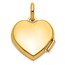 14K Yellow & Rhodium FOREVER IN MY HEART Heart Locket - 21 mm