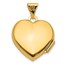 14K Yellow & Rhodium LOVE OF MY LIFE 15mm Heart Locket - 21 mm