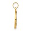 14K Yellow & Rhodium Miraculous Mary Back Medal - 21.3 mm