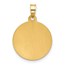 14K Yellow & Rhodium Miraculous Mary Back Medal - 21.3 mm
