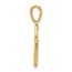 14K Yellow & Rhodium Mother Child Hands Heart Pendant - 24.3 mm