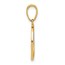 14K Yellow & Rhodium Ocean and Palm Tree Round Pendant - 24 mm