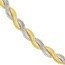 14K Yellow & White Gold 2.6 mm Braided Snake Chain - 18in.