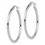 14KW 2mm Hoop Earrings - 35 mm