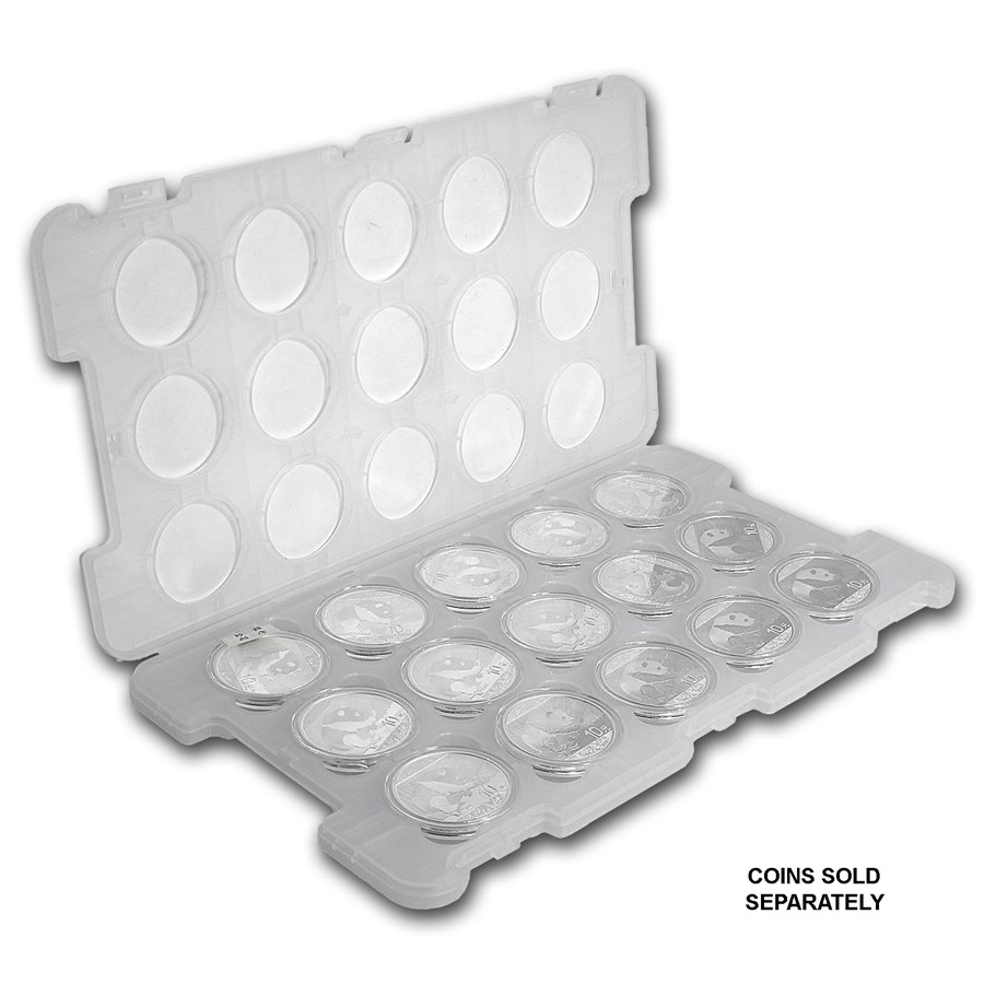 15-Coin Tray for 30 gram/1 oz Silver Chinese Panda Coin