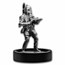 150 gram Silver Boba Fett Miniature Statue