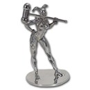 150 gram Silver Harley Quinn Miniature Statue