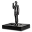 150 gram Silver Star Trek Commander Spock Statue - COA #1