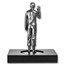 150 gram Silver Star Trek Commander Spock Statue - COA #1