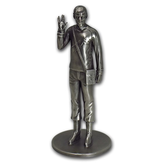 150 gram Silver Star Trek Commander Spock Statue 150 gram Silver Star Trek Commander Spock Statue