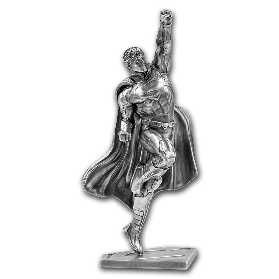 Buy 150 gram Silver Superman 80th Anniv Miniature Statue 5 APMEX