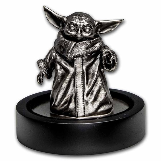 150 gram Silver The Child Grogu "Baby Yoda" Miniature Statue