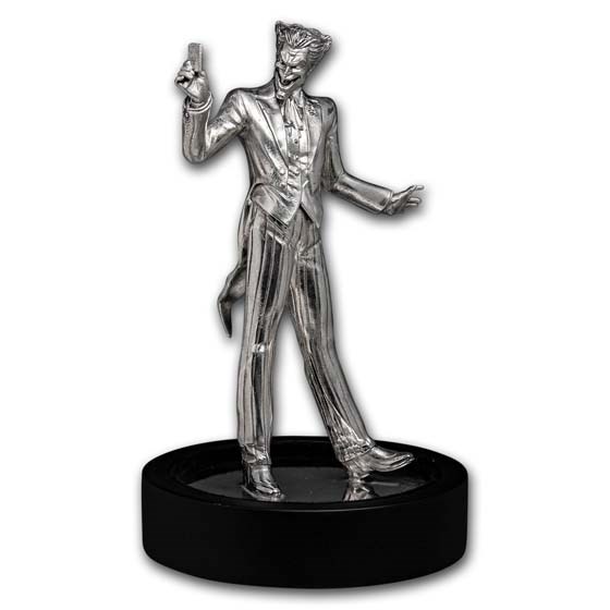150 gram Silver The Joker Miniature Statue 150 gram Silver The Joker Miniature Statue